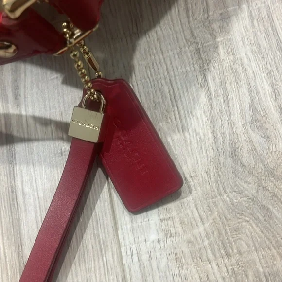 VTG Leather Coach Charlie Hobo Classic Dark Red Shoulder Bag - Picture 13 of 17